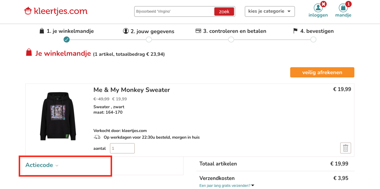 Kleertjes.com kortingscode