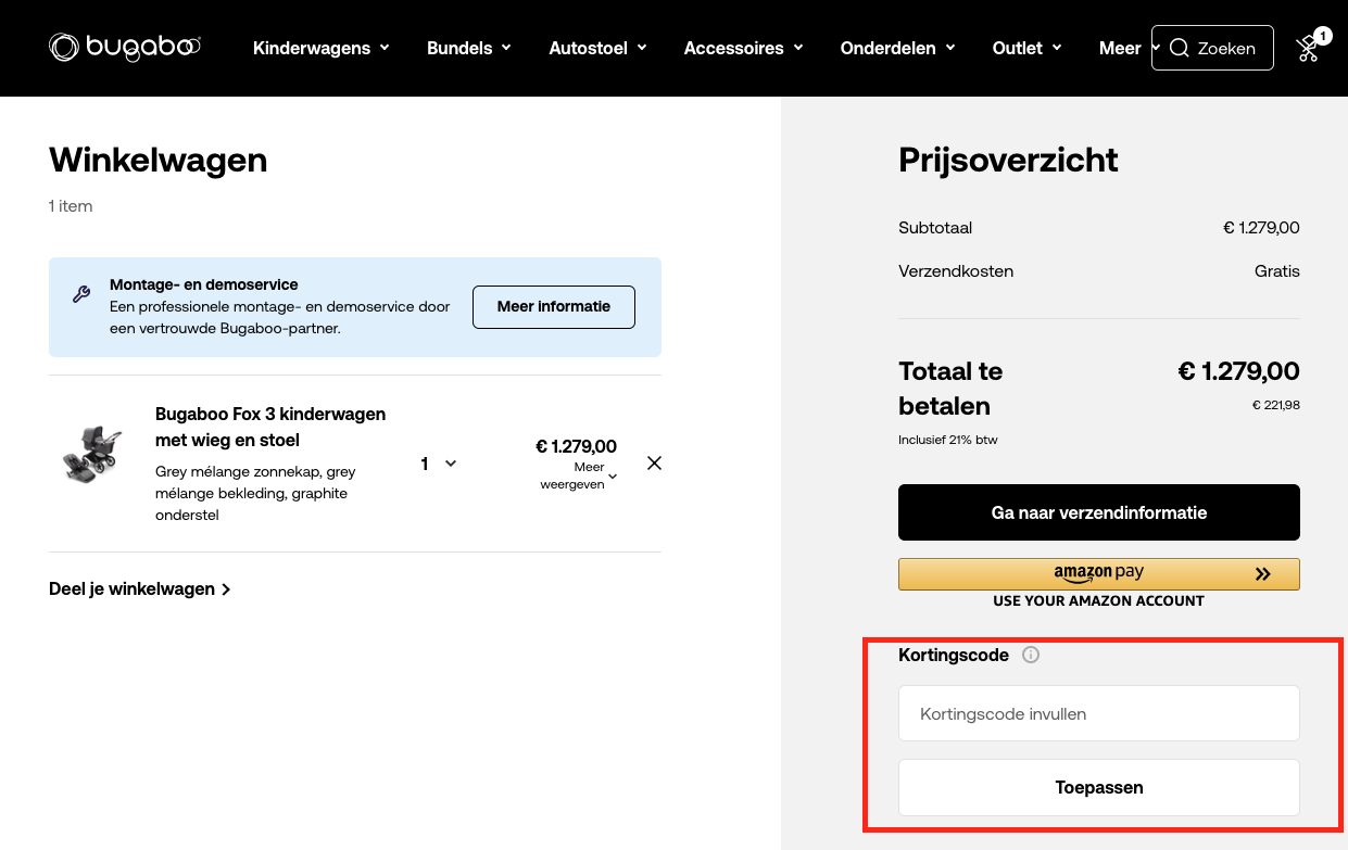 Bugaboo kortingscode