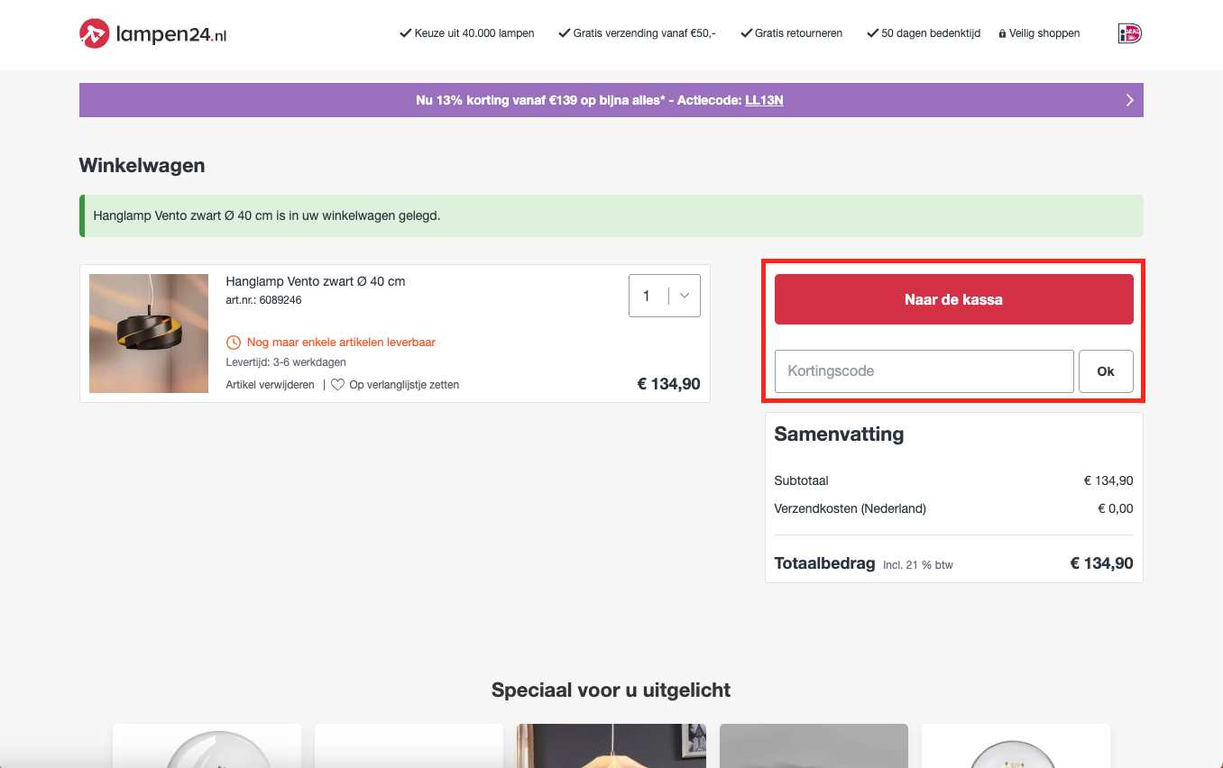 Lampen24 kortingscode
